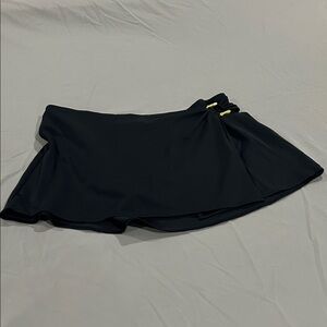 Swim skirt with gold trim